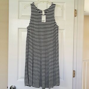 H&M Navy and White Striped Dress- Size Small